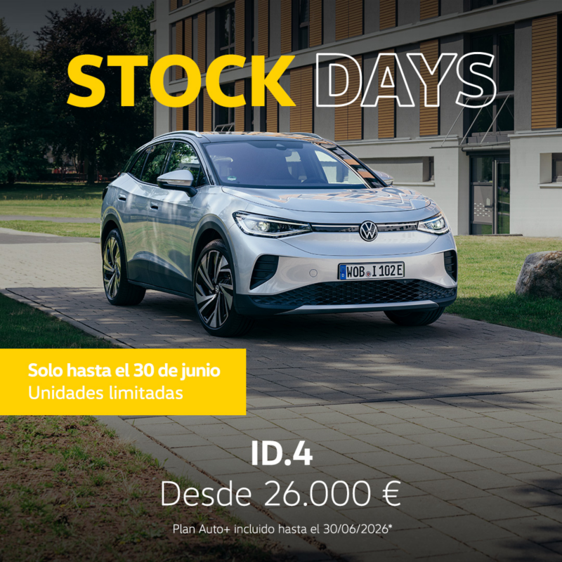 Oferta especial abril Volkswagen ID.4 - 15.000 km de carga gratuita, con cargador e instalación de regalo