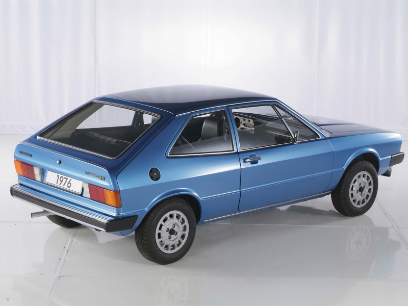 Blue VW Scirocco