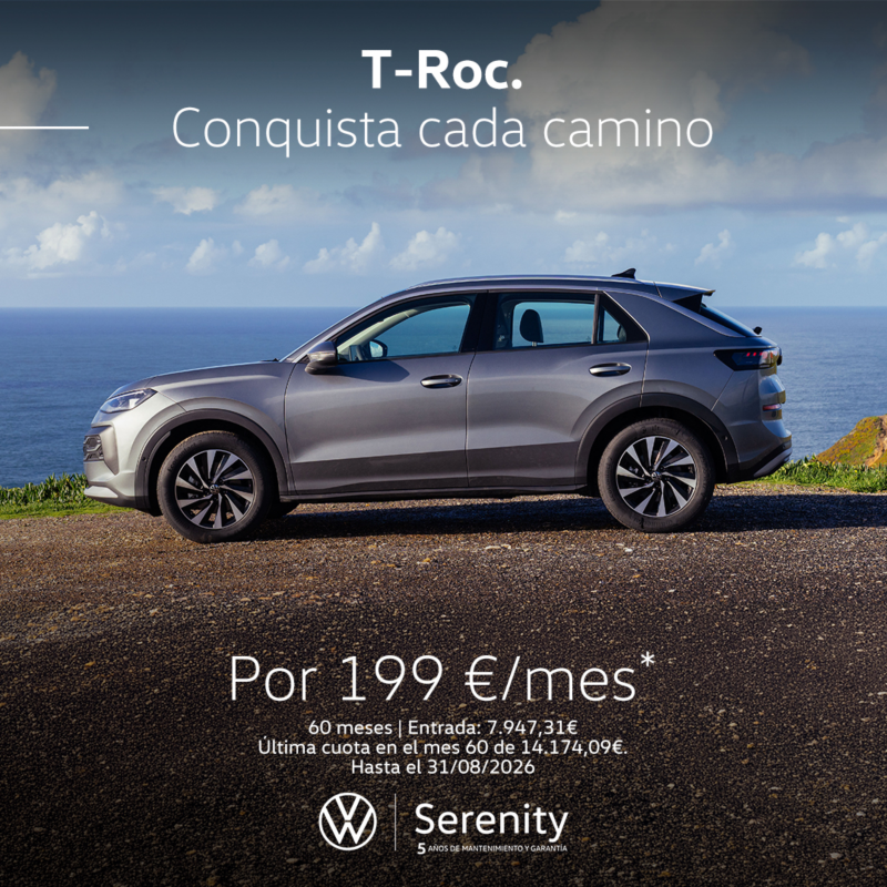 Volkswagen Tiguan eHybrid rojo, vista trasera, con cargador eléctrico. Descuentos especiales campaña remate final, solo hasta el 31 de diciembre, con hasta 8.000€ de descuento. Sujeto a financiación con Volkswagen Bank
