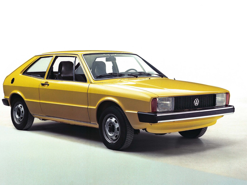 Yellow VW Scirocco