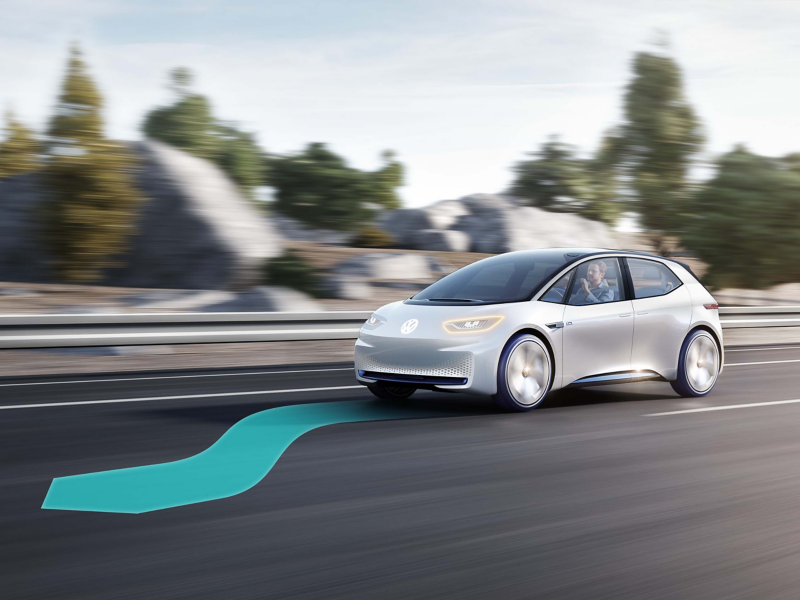 Self driving car demonstration image