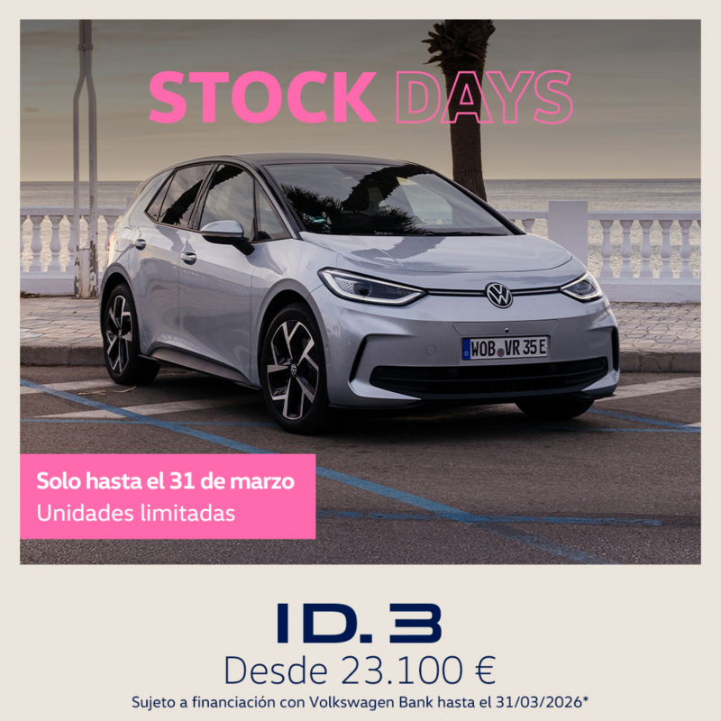 Volkswagen id.3 gris vista frontal derecha. Descuentos especiales campaña: Desde 23.100€. Sujeto a financiación con Volkswagen Bank