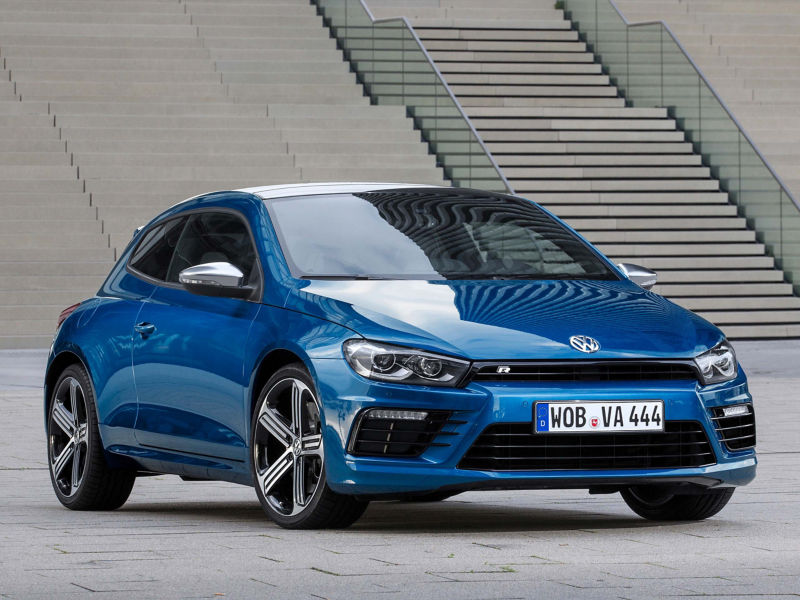 Blue VW Scircocco