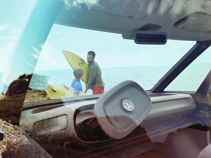 Concept vehicle of a self driving car