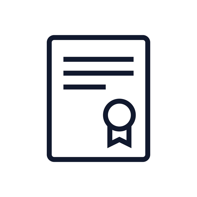 Icon für Konformitätserklärungen