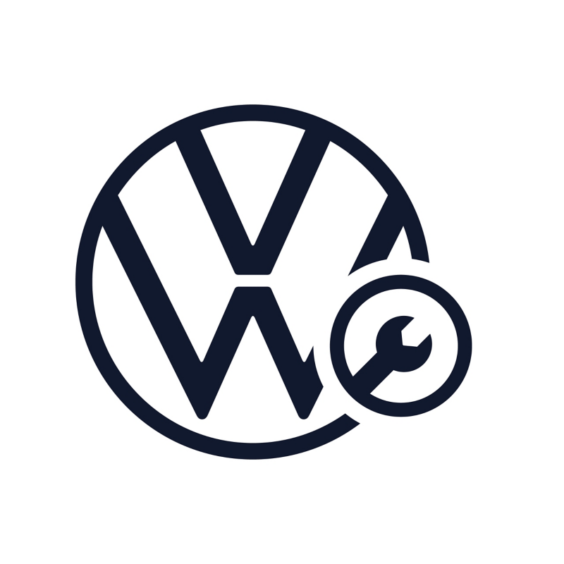 Icon: VW Logo mit Reparaturzeichen