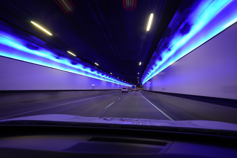 Driving in a tunnel 