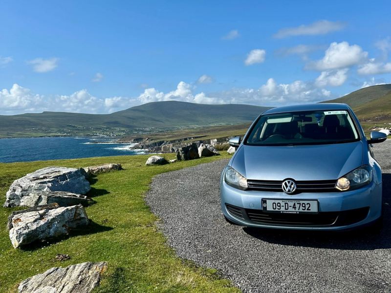 Volkswagen Blue Golf in Achill Island User Generated Content 