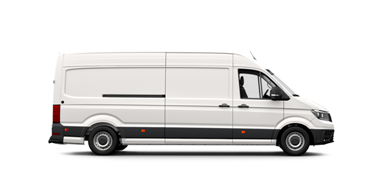 Plano lateral del VW Crafter Fresh Van Batalla Larga