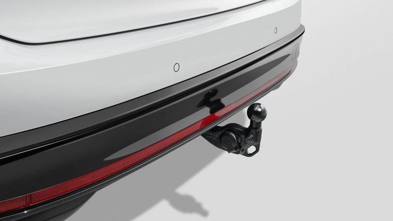 Blick auf die Anhängevorrichtung des VW ID.7