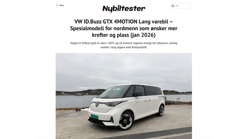 omtale av vw id buzz gtx lang varebil hos nybiltester