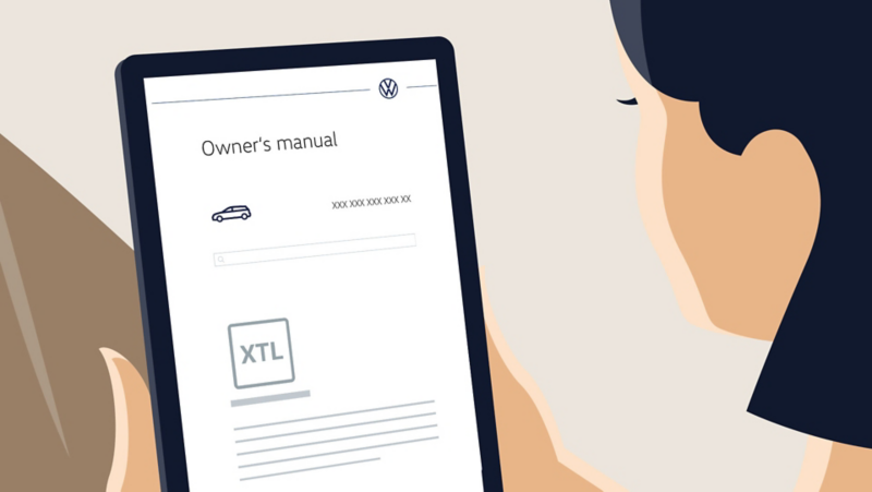 Illustration of the digital owner’s manual