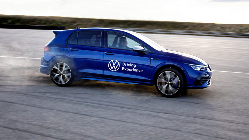 Der VW Golf R während einer Dynamic Experience