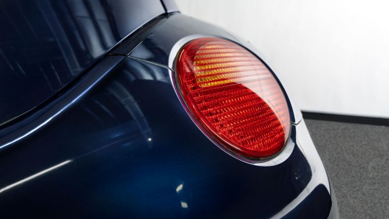 Detailed view of a VW tail light
