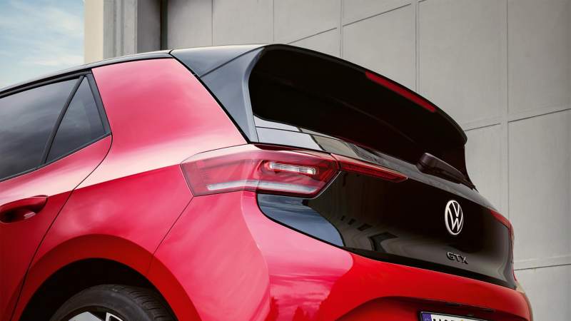 Rückansicht des Elektroauto VW ID.3 