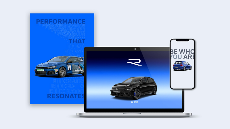 Bild zeigt generierte Hintergrundbilder mit R-Modellen auf Laptop und Smartphone – R-Postergenerator