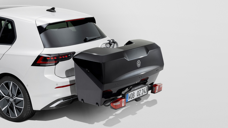 VW Accessories rear box on VW Golf 8
