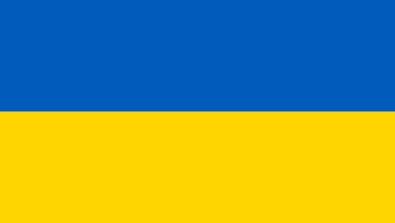 Die ukrainische Flagge