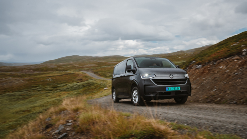 vw e-transporter varebil med firehjulstrekk