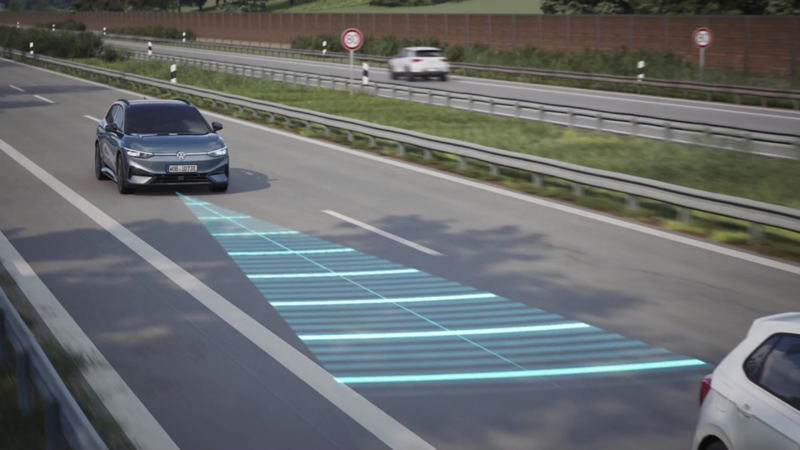 en animasjon illustrerer hvordan adaptiv cruise control acc fungerer