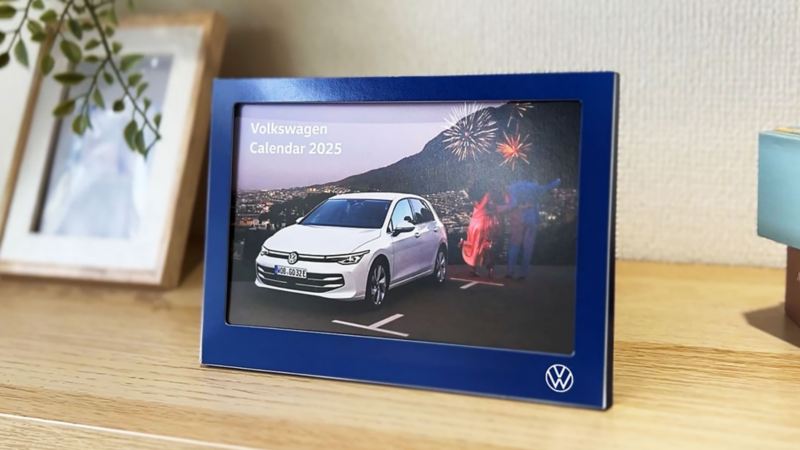 【非売品】抽選で限定１００名様に当たる！ Volkswagen 卓上カレンダー 2025 プレゼント