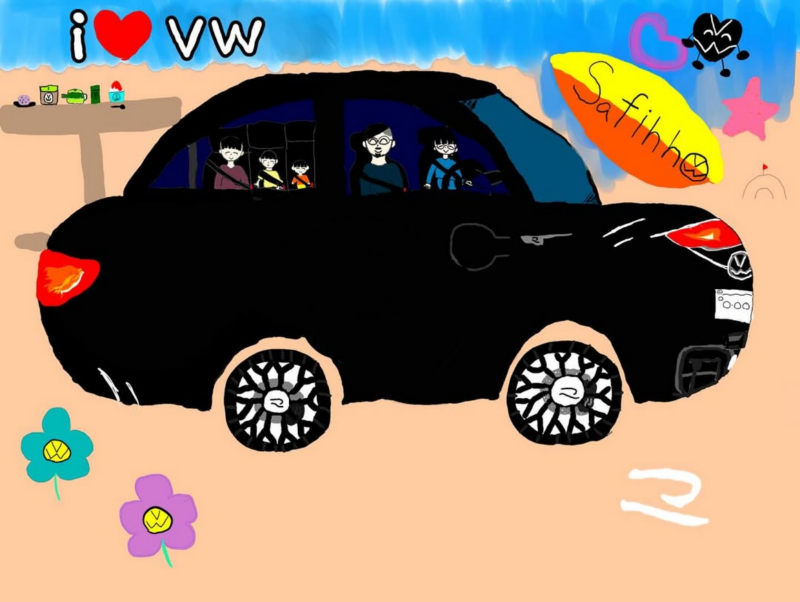 volkswagen car illustration