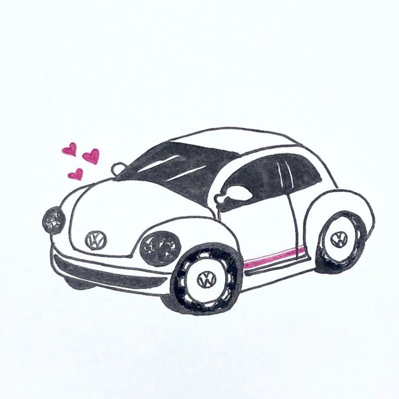 volkswagen car illustration