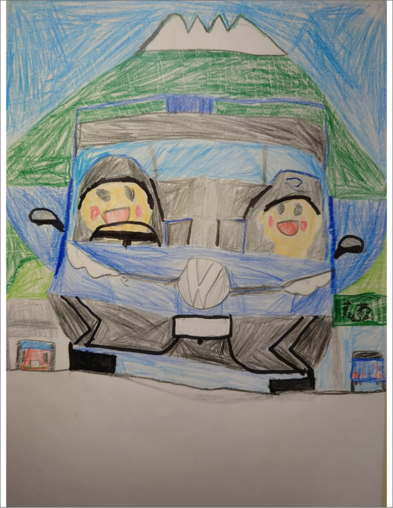 volkswagen car illustration