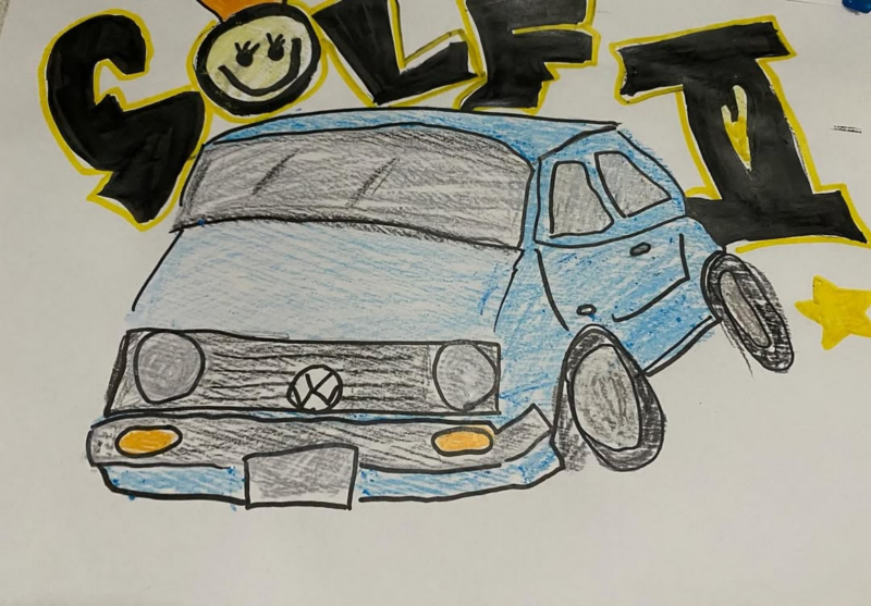 volkswagen car illustration