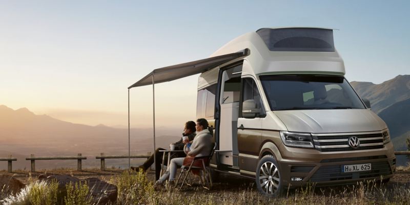 Volkswagen Utilitaires California xxl gris fond paysage 