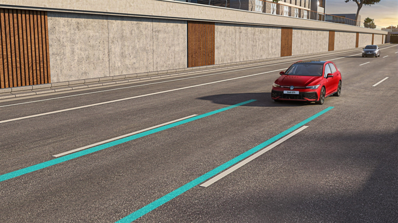 Volkswagen Golf GTI Şerit Takip Asistanı "Lane Assist"