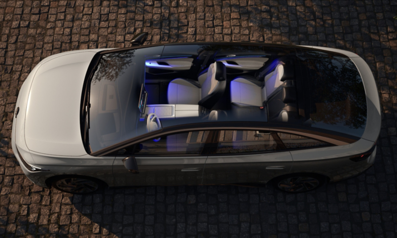 Volkswagen ID.7 Mavi Ambiyans Aydınlatma