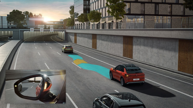Volkswagen Yeni T-Roc Şerit Değiştirme Asistanı "Side Assist"