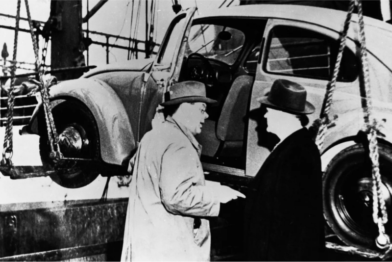 Foto del escarabajo VW original en Estados Unidos.