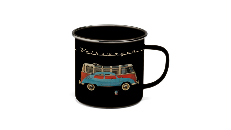 Taza peltre edición Vintage parte de VW Collection