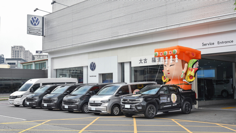 福斯商旅經銷商守護大甲媽祖遶境18年 Amarok Style 領航Q版媽祖巡禮  德制商旅 Caravelle 全線護航