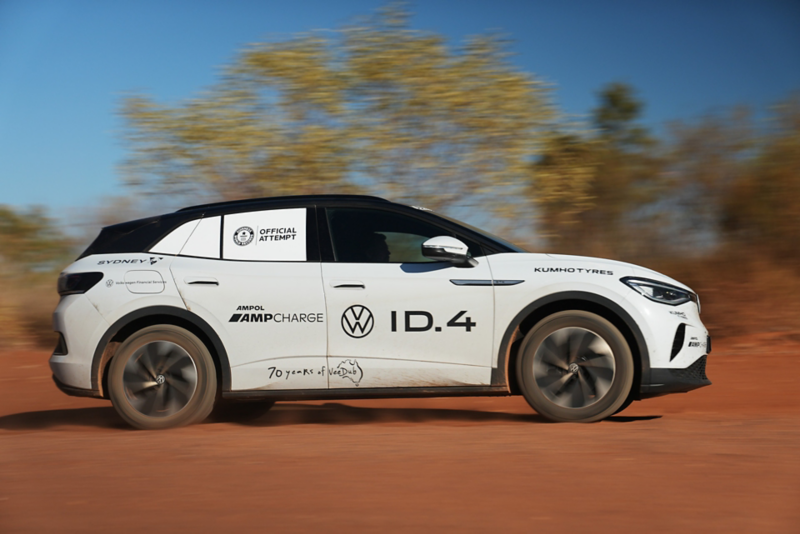 ID.4 side view in desert