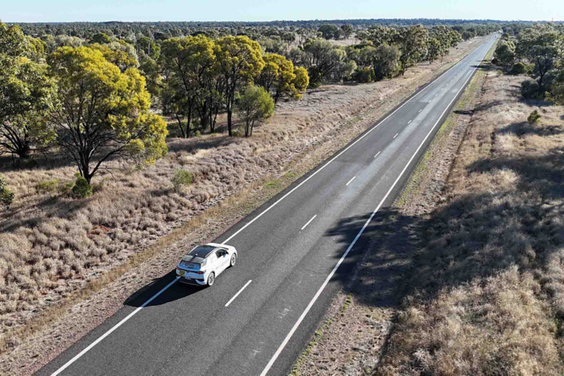 ID.4 driving through bushland