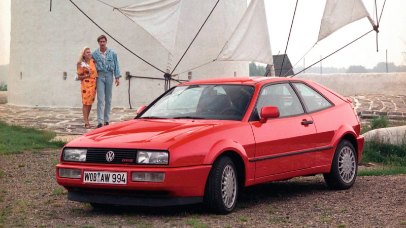 Volkswagen Corrado - El coche deportivo de 1989 en color rojo
