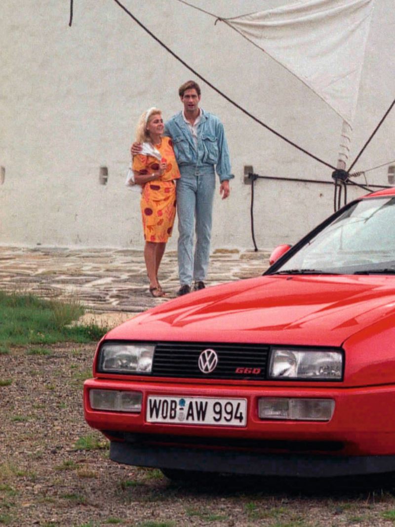 Volkswagen Corrado - El coche deportivo de 1989 en color rojo