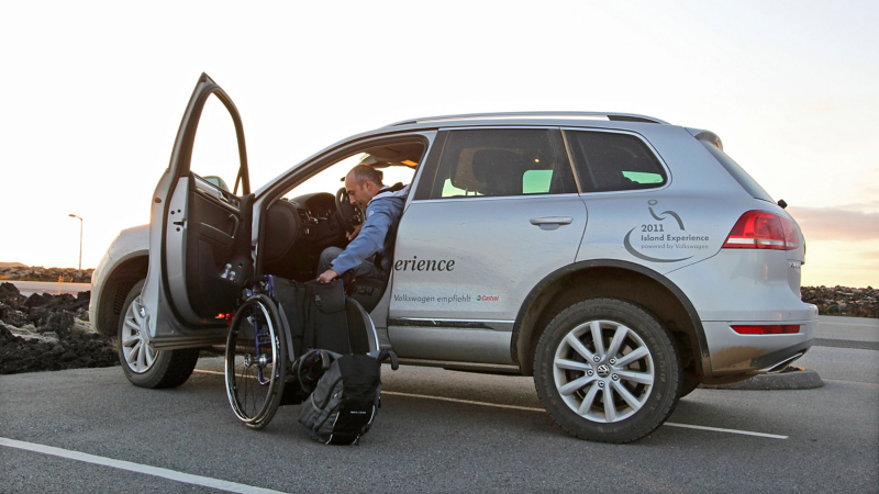 Volkswagen Fahrhilfen für Menschen mit Handicap, Island Experience
