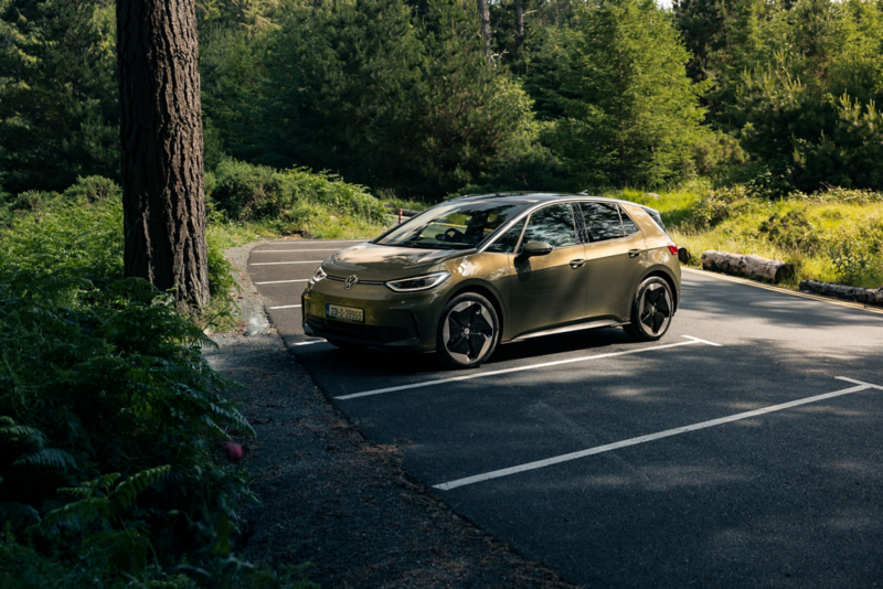 VW Hatchback - ID.3 parked in scenic location in Ireland