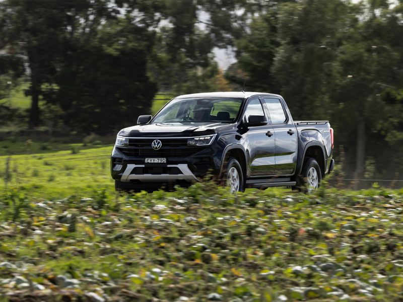 New Amarok passing by the fields.