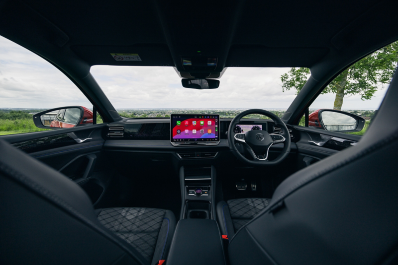 Interior view of a VW Tiguan
