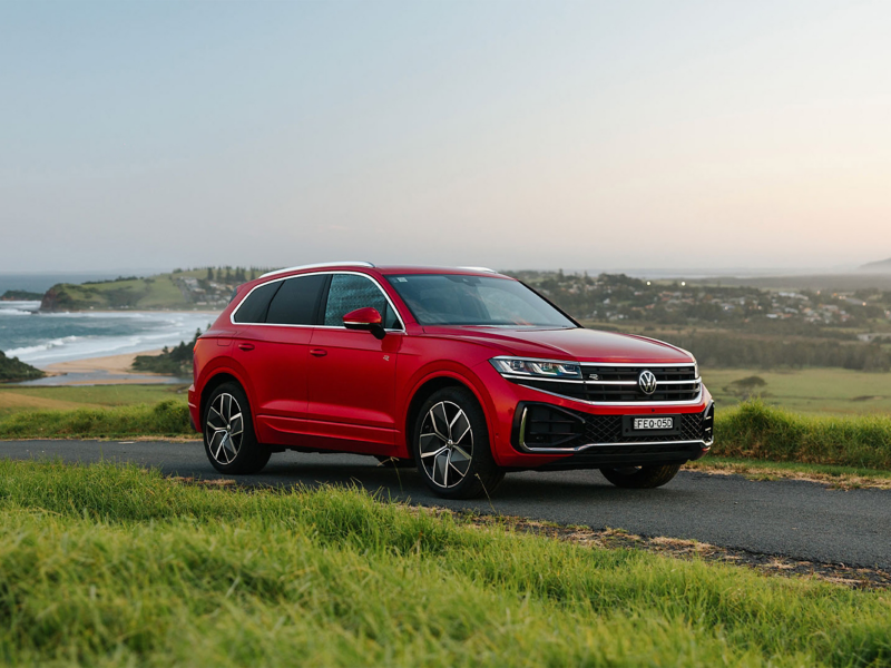 Red VW SUV