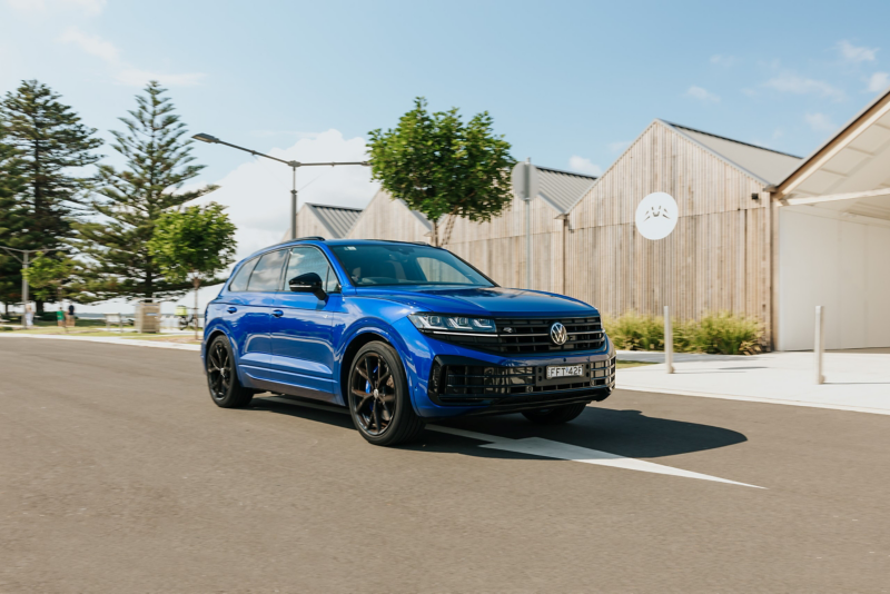 Volkswagen Touareg R eHybrid driving on a road