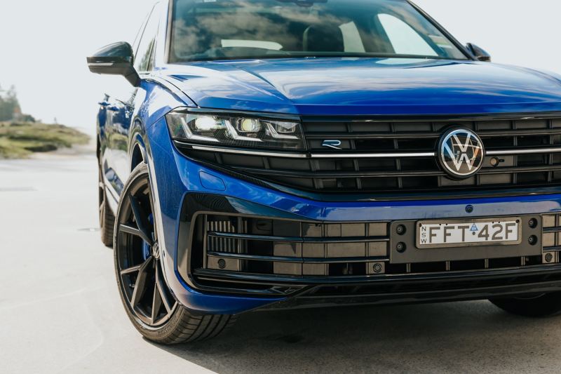 Volkswagen Touareg R eHybrid driving on a road