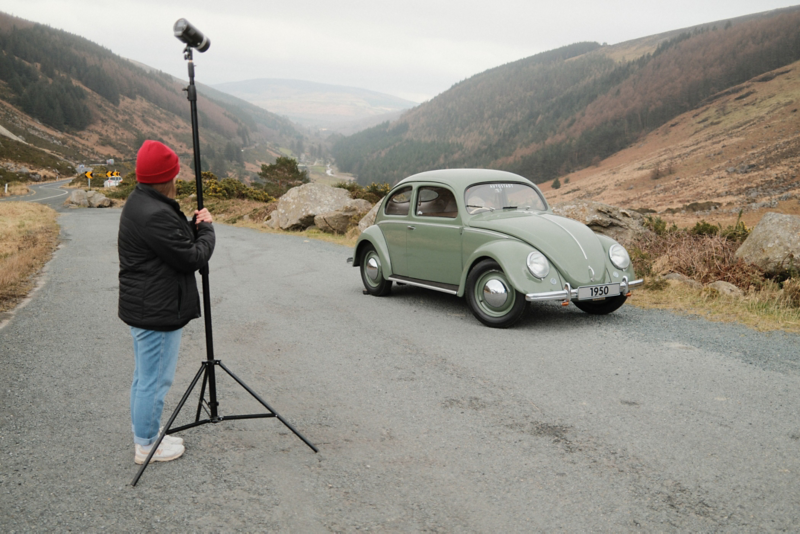 Behind the scenes with a photoshoot of the Ballsbridge Beetle