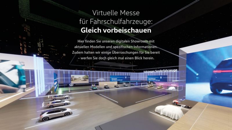 Die virtuelle Messe für Fahrschulfahrzeuge von Volkswagen
