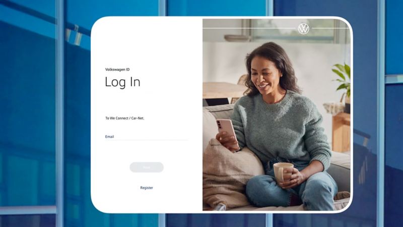 Kirjautuminen myVolkswagenin käyttäjäalueelle